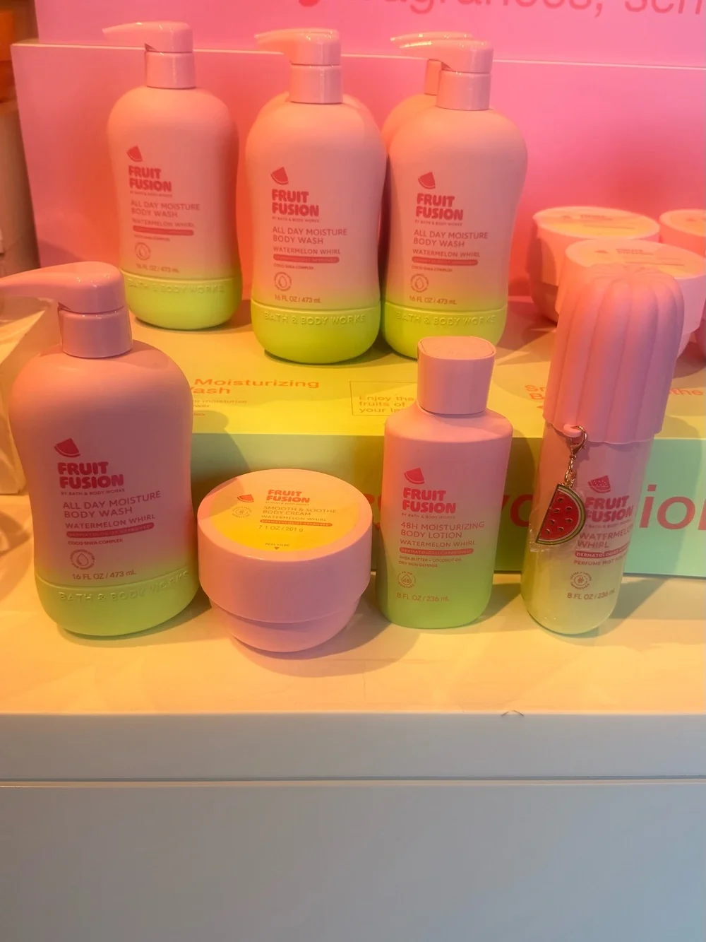 Fruit Fusion Watermelon Body Care Set - Pink & Lime
